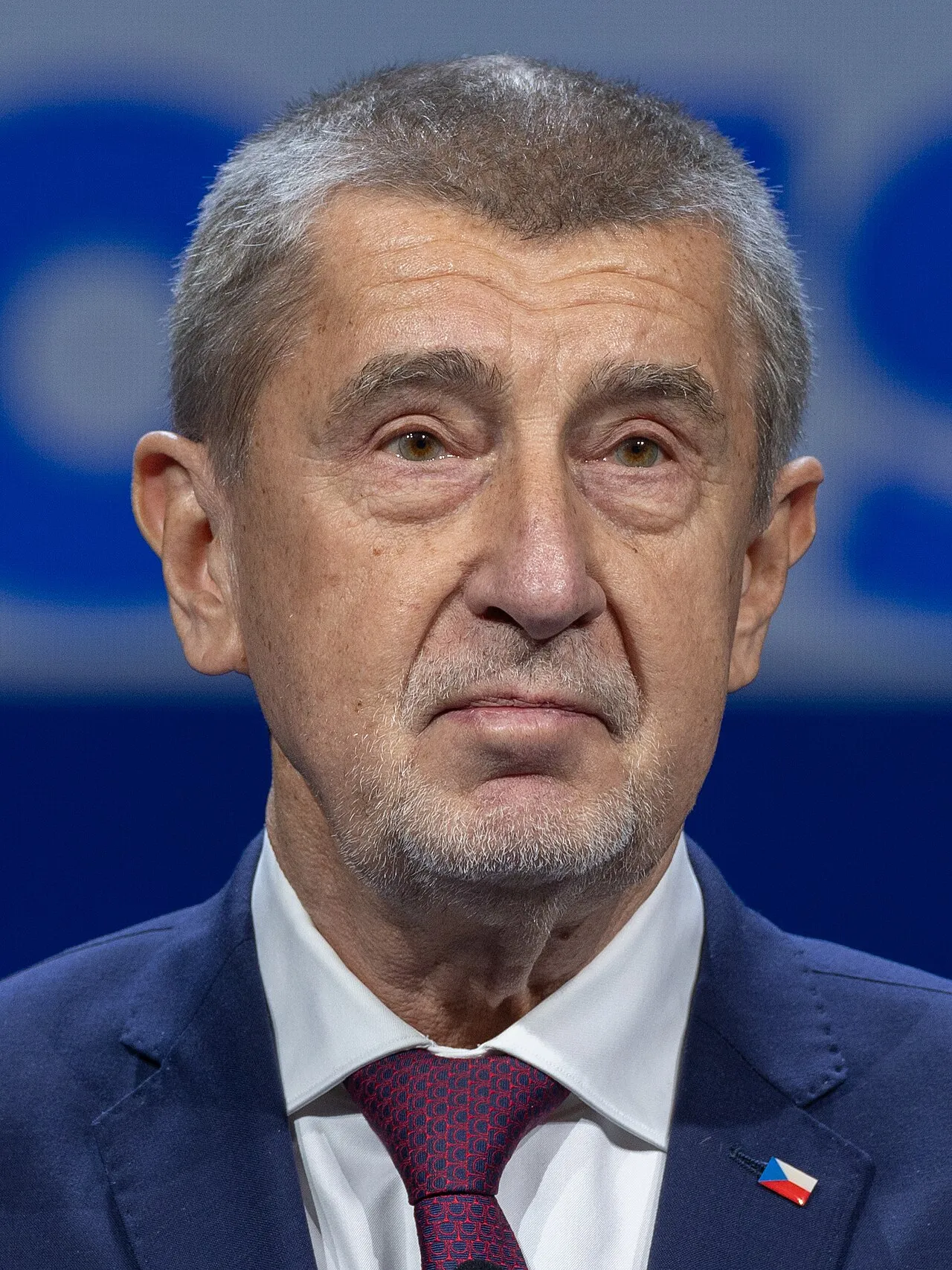 Premier Andrej Babiš van Tsjechië tijdens een politieke top in Madrid, februari 2025.